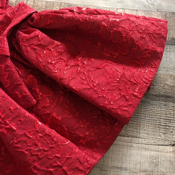 Red Rare Editions Knee Length Formal A-Line Baby Dress Size 18 mos (months) - Picture 9 of 11